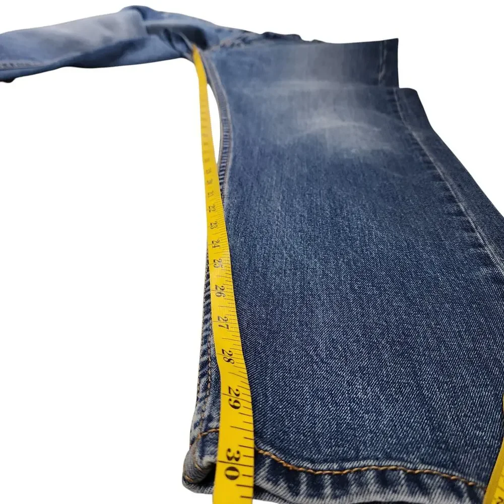 Levis Mens 505 Straight Leg Regular Fit Jeans‎ Size 38 X 30 Medium Wash Denim